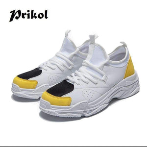 Planet Gates Red / 7.5 Style Candy Colorful Men Sport Shoes Breathable Leather Man Tennis Sneaker Handsome Zapatillas Zapato Calcado