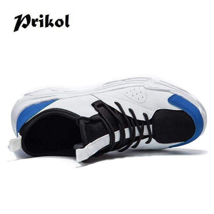 Planet Gates Red / 7.5 Style Candy Colorful Men Sport Shoes Breathable Leather Man Tennis Sneaker Handsome Zapatillas Zapato Calcado