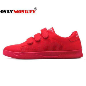 Planet Gates Red / 7 ONLYMONKEY Hook Loop Sneakers Men Fashion Design Breathable Men Casual Shoes High Quality Men Vulcanize Shoes Durable Men Shoes