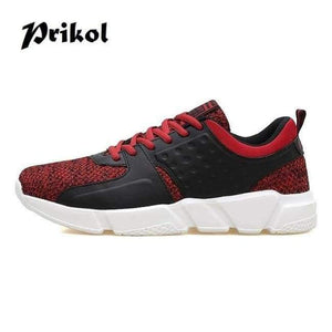 Planet Gates Red / 7 Trendy Luxury Brand Men Sport Shoes Spring Summer Breathable Mesh Knitted Men Shoes Hombre Tennis Footwear Zapato