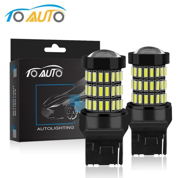 Planet Gates Red / 7440 W21W 2pcs T20 7440 W21W LED 7443 SRCK W21/5W LED Bulbs WY21W 12V 1200LM Car Lights Turn Signal Brake Reverse Tail Lamp Auto Bulb