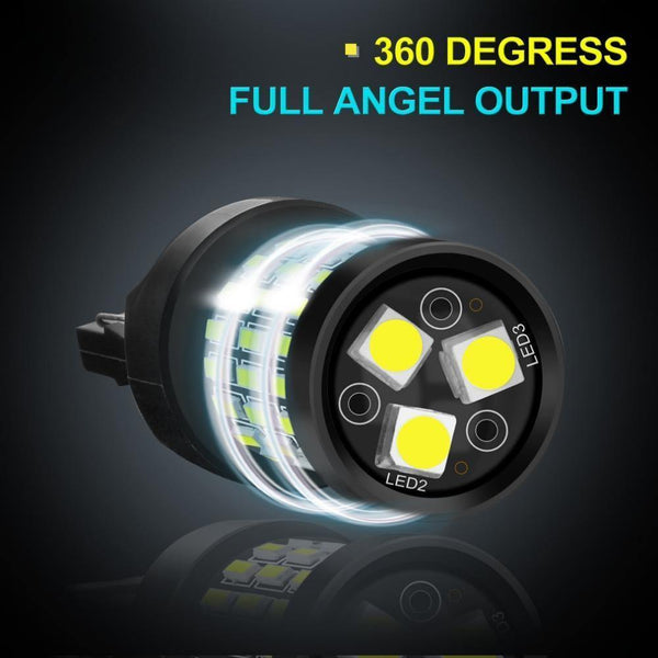 Planet Gates Red / 7440 W21W 2pcs T20 7440 W21W LED 7443 SRCK W21/5W LED Bulbs WY21W 12V 1200LM Car Lights Turn Signal Brake Reverse Tail Lamp Auto Bulb