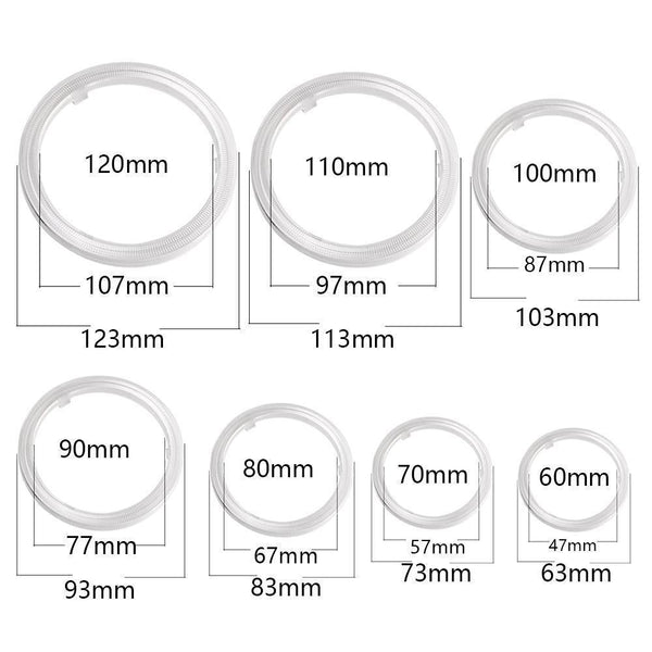 Planet Gates Red / 80MM 1Pair COB 60mm 80mm 120mm 12V DC With Cover Halo Rings 70mm 90mm 100mm 110mm Angel Angelic Eyes LED Car Lights Auto