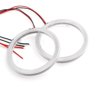 Planet Gates Red / 80MM 1Pair COB 60mm 80mm 120mm 12V DC With Cover Halo Rings 70mm 90mm 100mm 110mm Angel Angelic Eyes LED Car Lights Auto