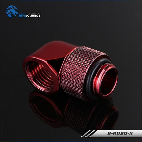Planet Gates Red 90 Diamond B-RD90-X/B-RD45-X 45/90 Degree Female-Male Rotate Fitting Rotatable Elbow For PC Water Cooling G1/4