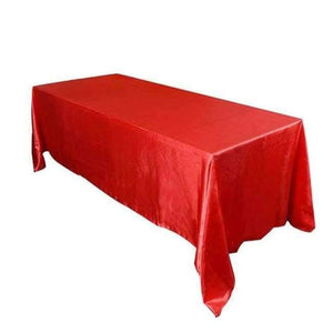 Planet Gates Red / 90 x 132 inch 90 x 132 inch Rectangular Satin Tablecloth White/Black Tablecloths Table Cover for Wedding Party Restaurant Banquet Decorations