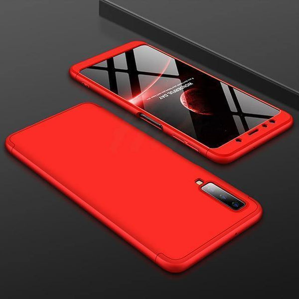 Planet Gates Red / A7 2018 H&A 360 Degree Full Cover Phone Case For Samsung Galaxy J4 Plus J6 Plus J8 A7 2018 Matte Shockproof PC Phone Cover A7 J8 Case