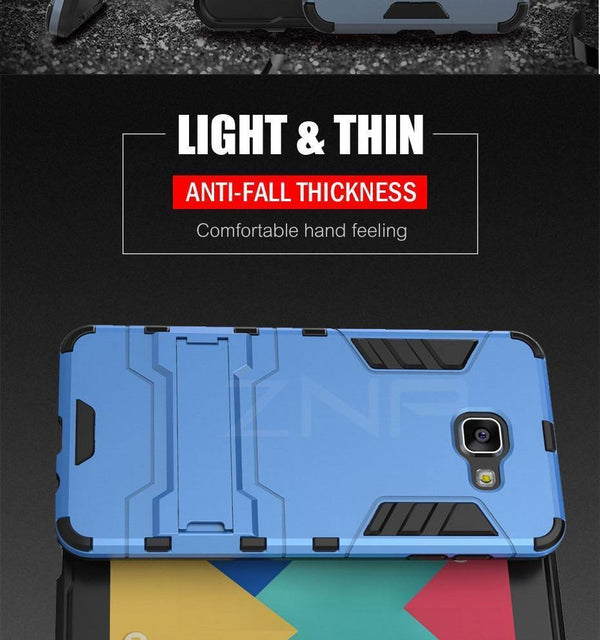 Planet Gates Red / A8 Plus 2018 ZNP Shockproof Holder Protective Phone Case For Samsung Galaxy A3 A5 A7 J5 J7 2016 2017 Cover For Samsung A8 Plus 2018 Case Capa