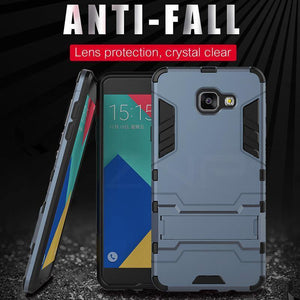 Planet Gates Red / A8 Plus 2018 ZNP Shockproof Holder Protective Phone Case For Samsung Galaxy A3 A5 A7 J5 J7 2016 2017 Cover For Samsung A8 Plus 2018 Case Capa