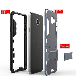 Planet Gates Red / A8 Plus 2018 ZNP Shockproof Holder Protective Phone Case For Samsung Galaxy A3 A5 A7 J5 J7 2016 2017 Cover For Samsung A8 Plus 2018 Case Capa