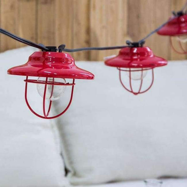 Planet Gates Red / AC 220V 3M Retro Red LampShade Big Ball Globe Festoon Led String Light 3M Outdoor Garden Patio Fairy Garland Party Christmas Holiday Light