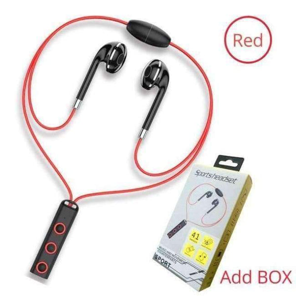 Planet Gates red add box Bluetooth Earphone in ear Wireless Earphones Magnetic Sport Ear Phones with Mic Mobile Bluetooth in-ear Earbuds