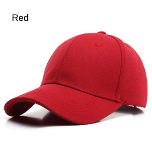 Planet Gates Red / Adjustable Cotton Baseball Cap for Men and Women Simple Solid Color Hat
