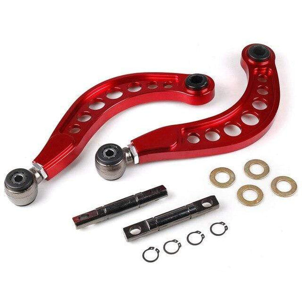 Planet Gates Red Aluminium Car Rear Camber Kits Lower Control Arm Camber Arm Kit for Honda Civic DX/LX/EX/SI FG2 FD 06-11
