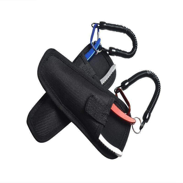 Planet Gates Red Aluminum Alloy Fishing Pliers Split Ring Cutters Fishing Holder Tackle with Sheath & Retractable Tether Combo Hooks Remover