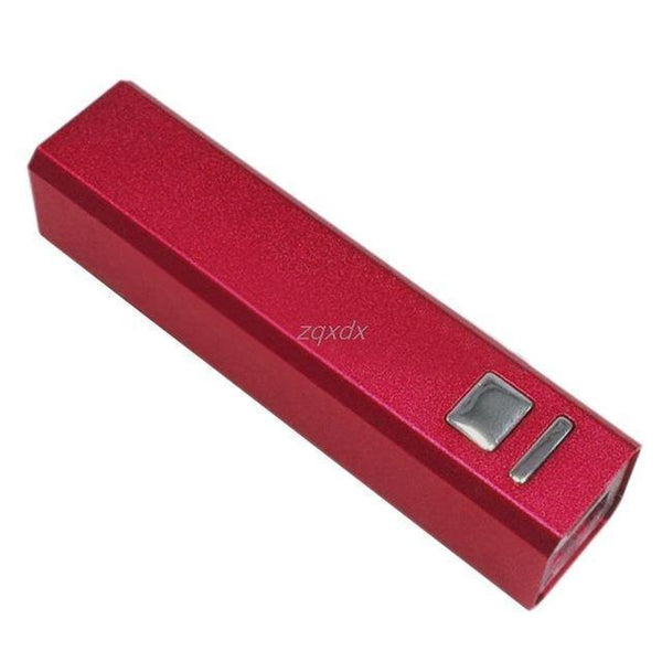 Planet Gates Red Aluminum USB Power Bank Case 18650 Battery Charger Case DIY Kit for iPhone 5S 6S Z17 Drop ship