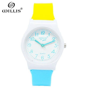 Planet Gates Red and blue Sports Children Watches Kids Silicone Quartz Cute Watch For Boy Girl waterproof Swimming Wristwatch