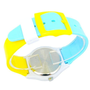 Planet Gates Red and blue Sports Children Watches Kids Silicone Quartz Cute Watch For Boy Girl waterproof Swimming Wristwatch