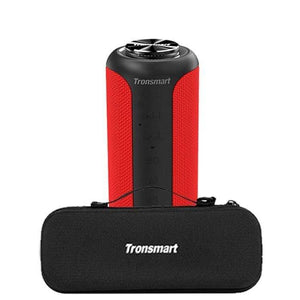 Planet Gates Red and Case Tronsmart T6 Plus (Upgraded Edition) Bluetooth 5.0 Speaker 40W Portable TWS Speaker IPX6 Column with NFC,TF Card,USB Flash Drive