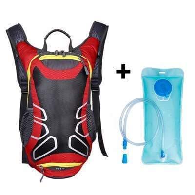 Planet Gates Red and water bag Bicycle Bag Shoulder Backpack Ultralight Sport Riding MTB Hydration Backpack 15L Bike Bicycle Cycling Backpack