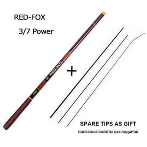 Planet Gates Red / Appr. 3.0M / China GOLDLITE Fishing Rod 3.6-7.2M 2/8 Power Hard Carbon Fiber Telescopic Fishing Rods for Stream Carp Fishing, 1 Rod+3 Tips