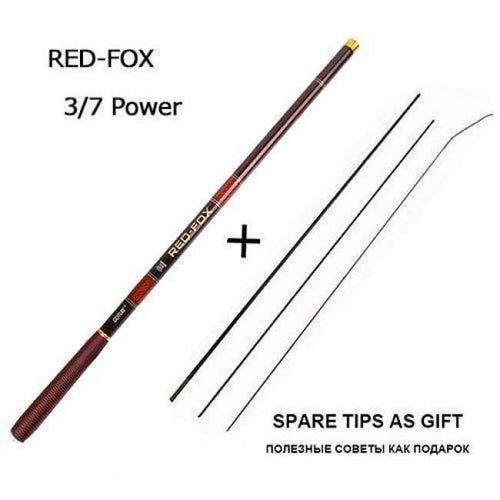 Planet Gates Red / Appr. 3.0M / China GOLDLITE Fishing Rod 3.6-7.2M 2/8 Power Hard Carbon Fiber Telescopic Fishing Rods for Stream Carp Fishing, 1 Rod+3 Tips