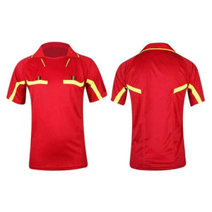 Planet Gates Red / Asian size XL Soccer Referee Jerseys Kit Professional Competition Referee Clothing Custom Football Judge Uniforms Short Tracksuits C10