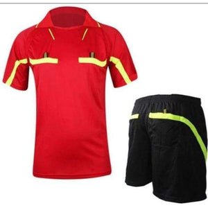 Planet Gates Red / Asian size XL Soccer Referee Jerseys Kit Professional Competition Referee Clothing Custom Football Judge Uniforms Short Tracksuits C10