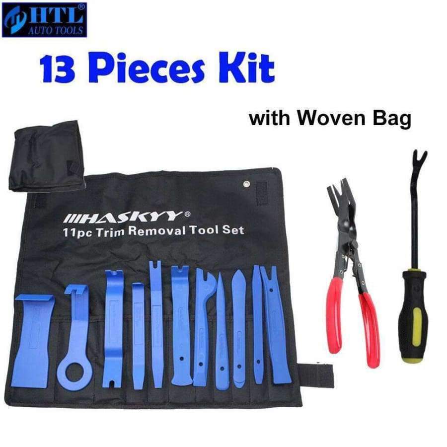 Planet Gates Red Auto Car DVD Stereo Refit Kits Interior Plastic Trim Panel Dashboard Installation Removal Tool Kit Repair Disassembly Tools Set