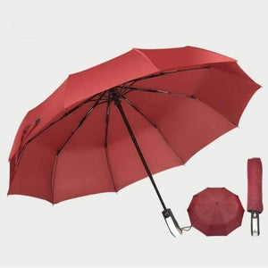 Planet Gates red Automatic oversize reinforced umbrella three folding male female parasol Umbrella rain women Windproof business Umbrella