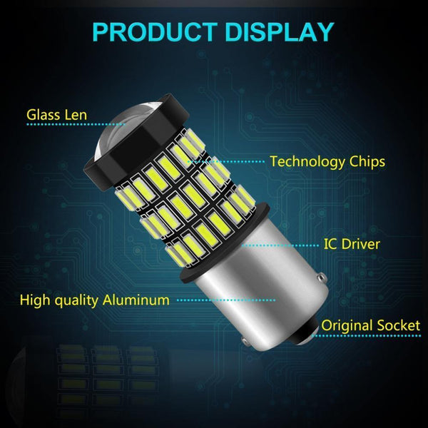 Planet Gates Red / BA15S P21W 2pcs 1156 BA15S P21W LED BAU15S PY21W LED Bulb R5W R10W 12V White Red Amber Car Light Turn Signal Brake Tail Stop Lamp Auto