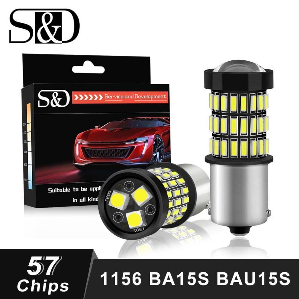 Planet Gates Red / BA15S P21W 2pcs 1156 BA15S P21W LED BAU15S PY21W LED Bulb R5W R10W 12V White Red Amber Car Light Turn Signal Brake Tail Stop Lamp Auto