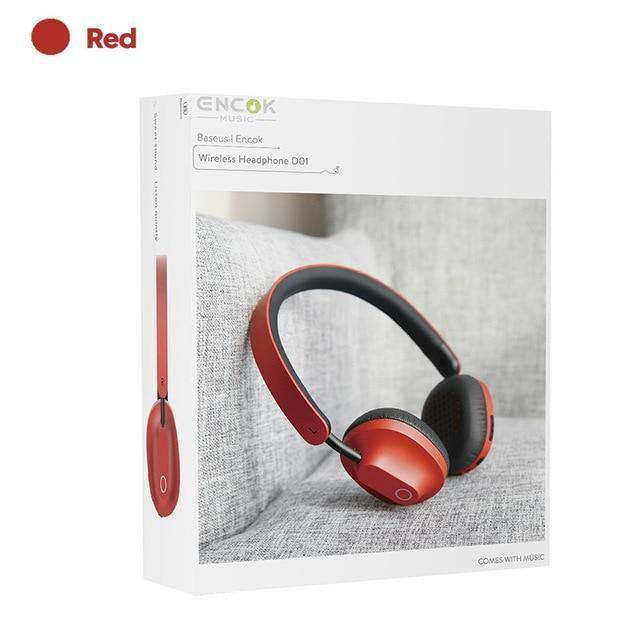 Planet Gates Red Baseus D01 Wireless Bluetooth Headphone Stereo bluetooth earphone wireless headset Young attitude headphones with Mic for phone