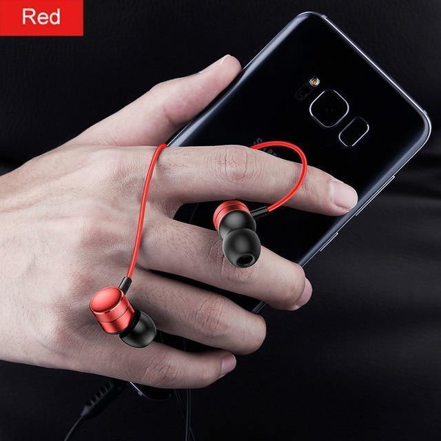 Planet Gates Red Baseus H04 Bass Sound Earphone In-Ear Sport Earphones with mic for xiaomi iPhone Samsung Headset fone de ouvido auriculares MP3