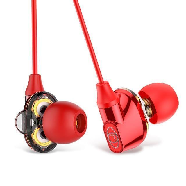 Planet Gates BLACK Baseus H10 Double dynamic 3.5MM Wired Earphone stereo bass sound earphones with mic for xiaomi  fone de ouvido auriculares MP3