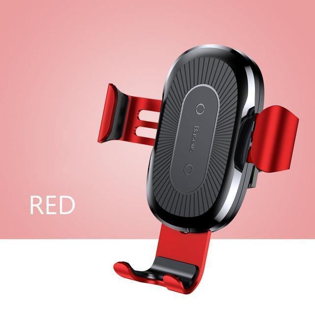 Planet Gates Baseus Qi Car Wireless Charger For iPhone 8 X XS Max XR Samsung Mobile Phone Charger 10W Fast Wireless Car Charging Mount Holder