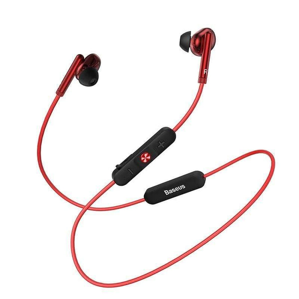 Baseus S30 Bluetooth Earphone Wireless Lightweight Sport earphones IPX5 Waterproof 3D Stereo Bass Earphone with HD Mic for Phone
