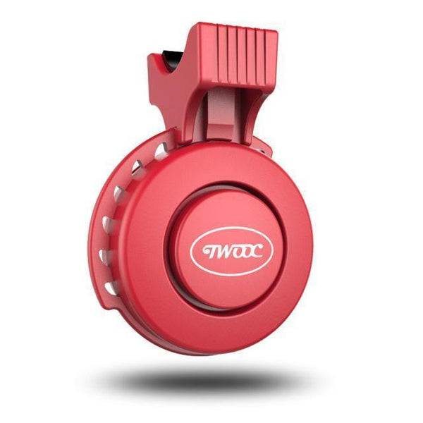 Planet Gates Red Bicycle Bike 120db USB charging  Ring Electronic Bell Horn IP65 Waterproof 3 Modes Loud Alarm Bell Safety Cycling Bells