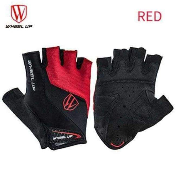 Planet Gates Red Bike Gloves / S Cycling Gloves Half Finger Summer Mountain Bike Anti-Skid Breathable Shockproof Outdoor Sport Accessories