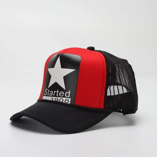 Planet Gates red black Summer Baseball Cap For Women Men Unisex Mesh Cap Cartoon Star Snapback Hat Bone Male Adjustable Baseball Cap Hat