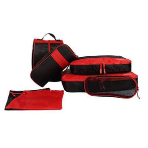 Planet Gates Red Black YINUO 7PCS/Set Travel Organizer Clothing Storage Organization Zip Lock Plastic Waterproof Garment Shoes Socks Luggage Bags