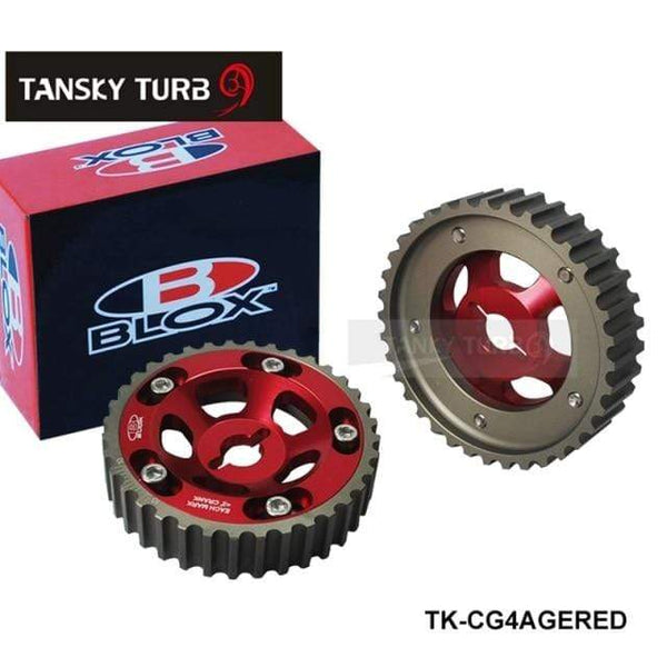 Planet Gates Red Blox 2pcs Slide Adjustable Cam Gear Pulley Cam Pulley Set For Toyota All Models 84-89 4AGE Inlet and Exhaust EP-CG4AGE