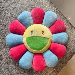 40cm-60cm Sunflower Pillow Soft Flower Stuffed Doll Kawaii Kaikai Kiki Colorful Plush Toy Cushion Gift Sunflower Cushion