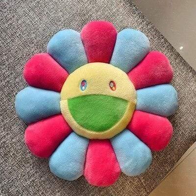 40cm-60cm Sunflower Pillow Soft Flower Stuffed Doll Kawaii Kaikai Kiki Colorful Plush Toy Cushion Gift Sunflower Cushion