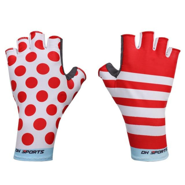 Planet Gates Red Blue / L Anti Slip Gel Pad Bicycle Gloves Short Half Finger Stylish Cycling Gloves Breathable Outdoor Sports Men Women Bike Gloves