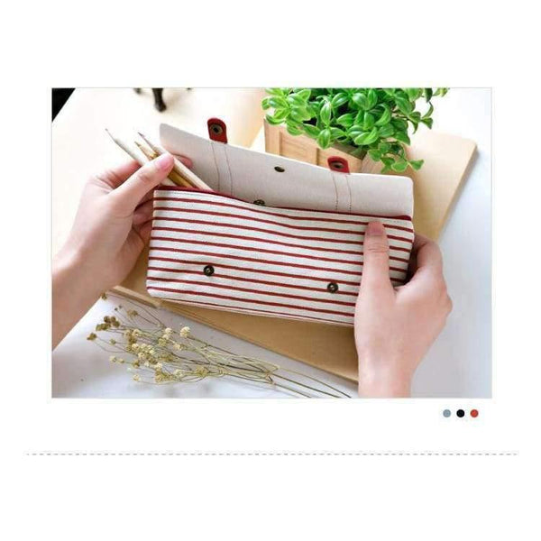 Planet Gates red blue School Pencil Case Canvas Pencil Bag for girls boys pencil-case Pens Writing Office School Supplies  Gift