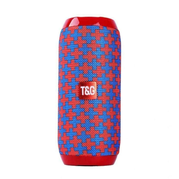 Planet Gates red blue Waterproof Bluetooth Speaker Portable Wireless Speakers Subwoofer Outdoor Loudspeaker Stereo Music Surround TF FM Radio With Mic