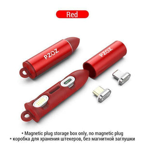 Planet Gates Red Box NO Plug / 1M PZOZ 90 degree Micro USB Magnetic Cable Fast Charging Adapter Phone Cables Microusb Android Data Charger For Xiaomi redmi Tablet