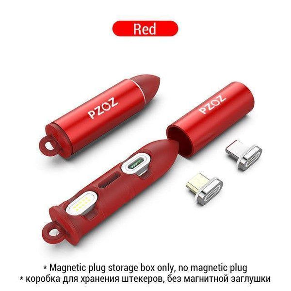 Planet Gates Red Box No Plug / 1m PZOZ Micro USB Magnetic Cable Fast Charging Adapter Mobile Phone Cables Microusb Android Data Charger For Samsung Xiaomi Tablet