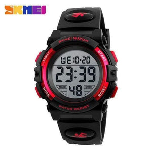 Planet Gates red Brand Kids Watches Children's Watches for Boy Girls LED Digital Watch Multifunctional Waterproof Wrist Watch montre enfant